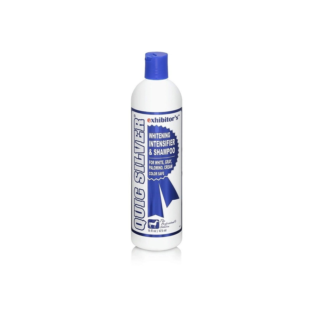 Quic Silver Intensifiying Whitening Shampoo For Horses Color Safe 16oz